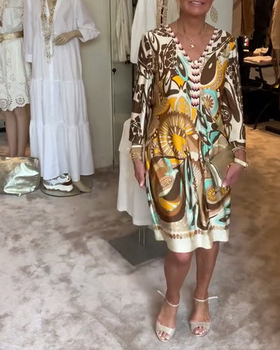 Marianne - Kleid mit Vintage-Druck