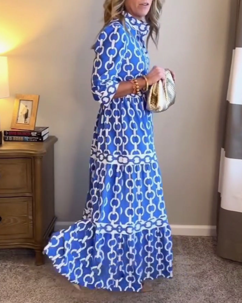 Kleid Lässig Urlaub Bohème