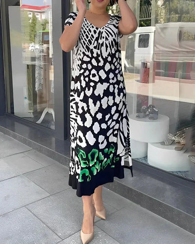 ALTHEA | BEDRUCKTES KURZÄRMELKLEID