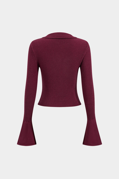 Atasha | Elegantes Strick-Zweiteiler-Set mit Volant-Rock