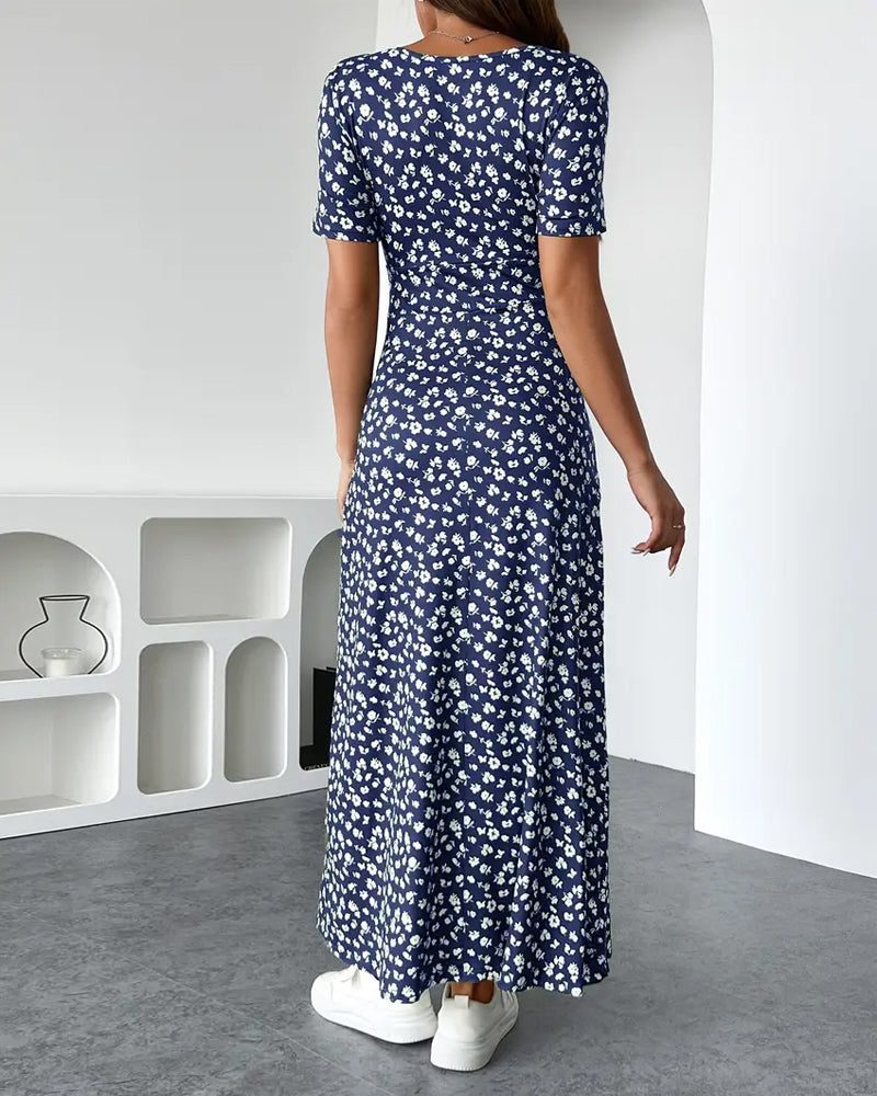 Kleid Sexy Elegant Bedruckt