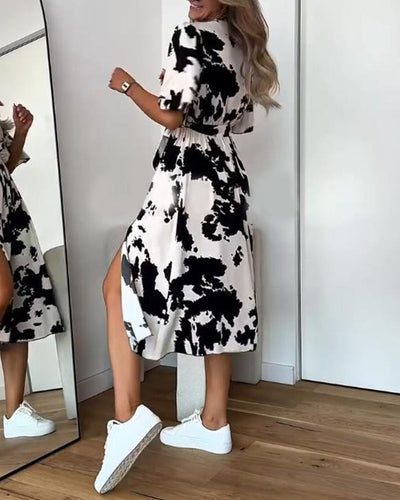 Kleid Modisch Sexy Schlitz