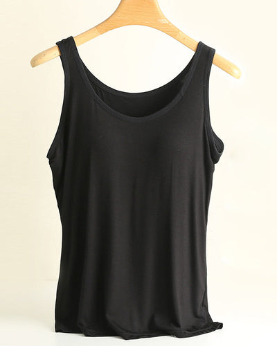 Camisole Top Einteilig Einfarbig Unterziehteil