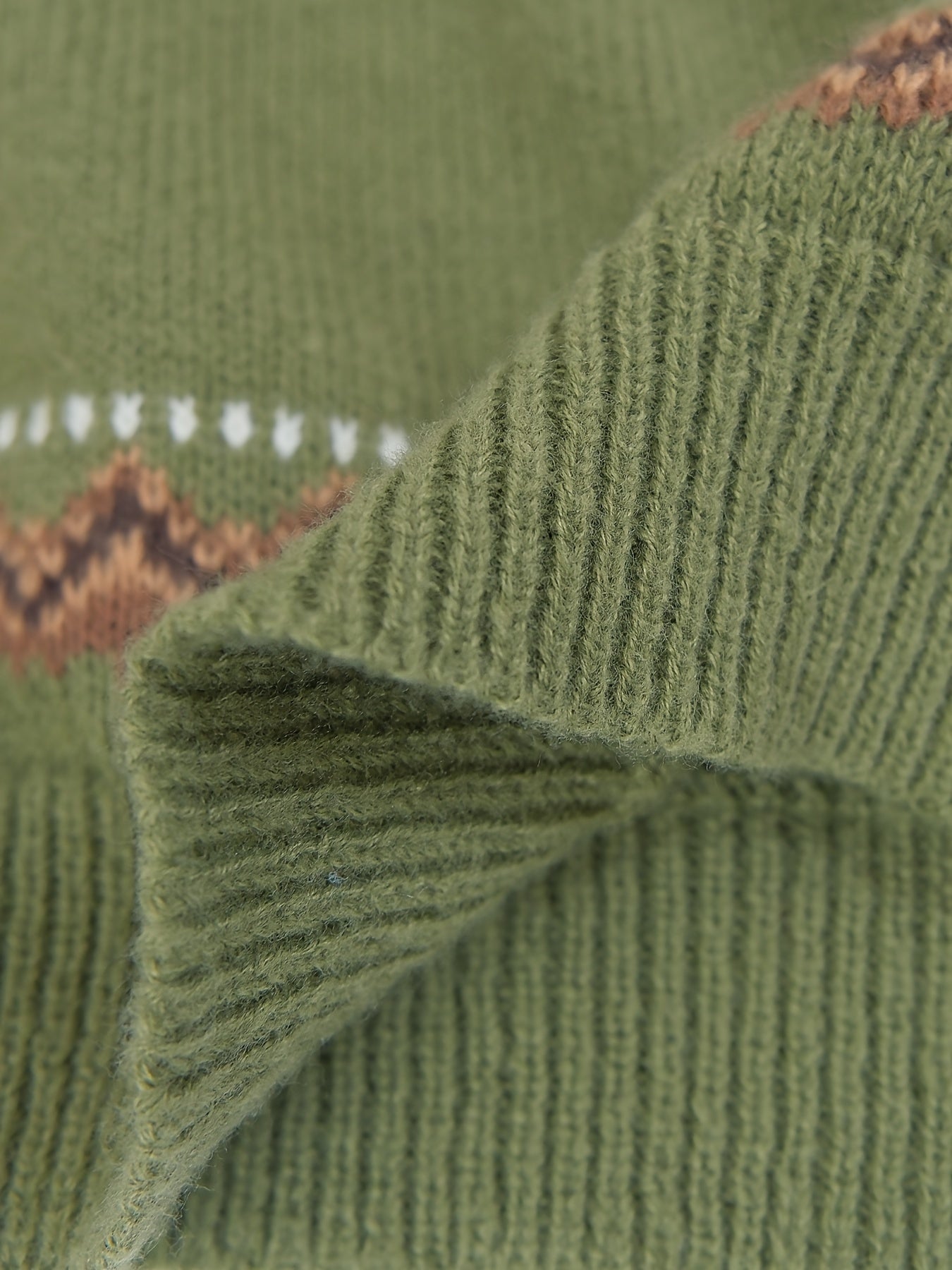 Norweger Grobstrickpullover Damen | Strickmuster Mit Langem Ärmel