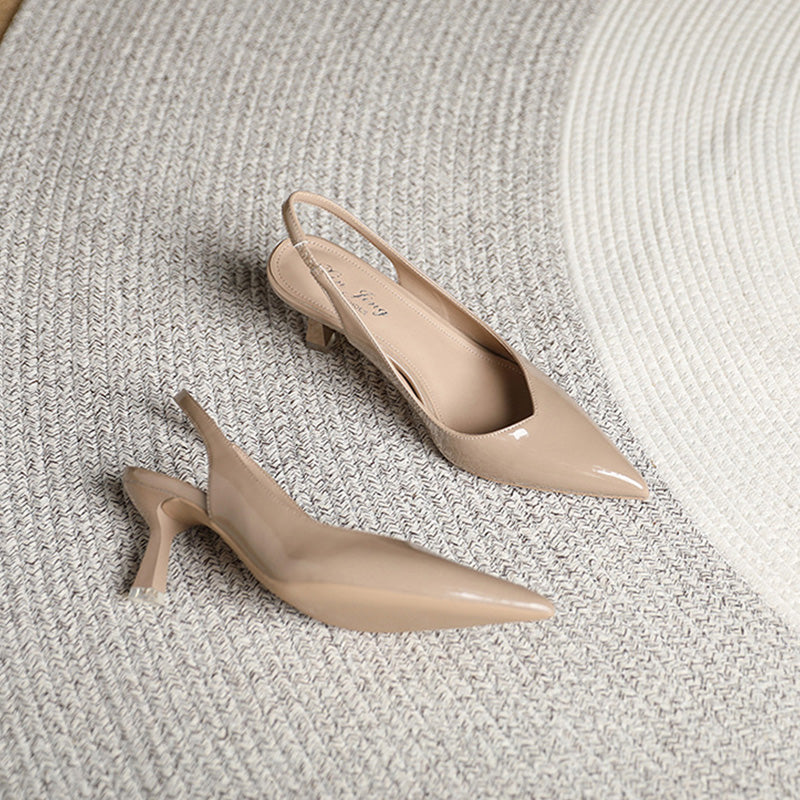 Heidi-Mode | Einfarbige, Temperamentvolle High Heels mit Spitzer Zehenpartie