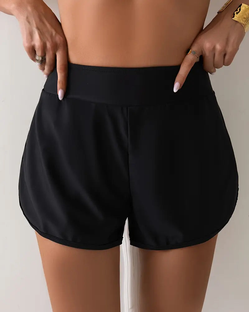 Badebekleidung Unterteil Strand Boxershorts Einfarbig