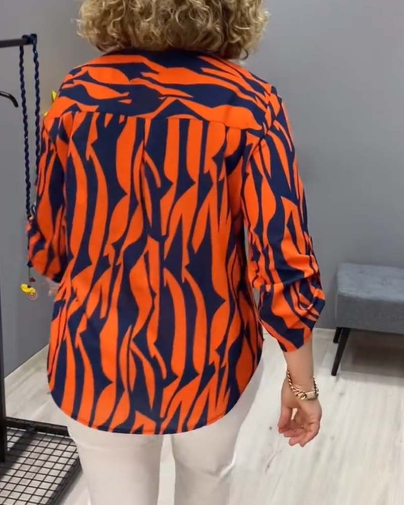 Bluse Bedruckt Lässig