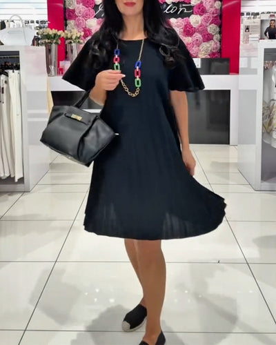 Kleid modisch Street plissiert