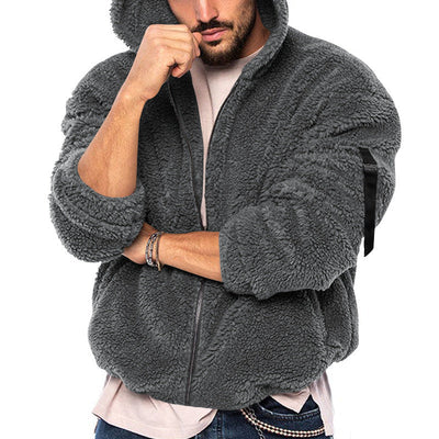 Plüsch-Winterjacke für Männer