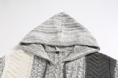 Klassischer Pullover mit Kapuze für Herren