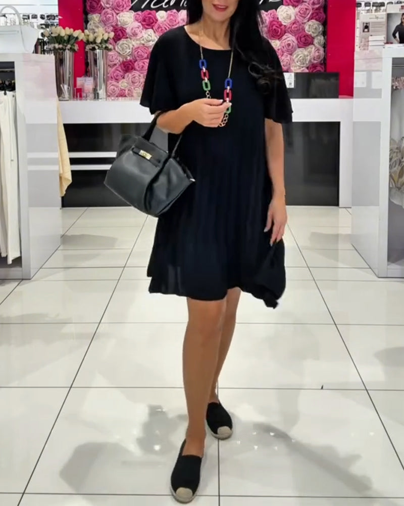 Kleid modisch Street plissiert