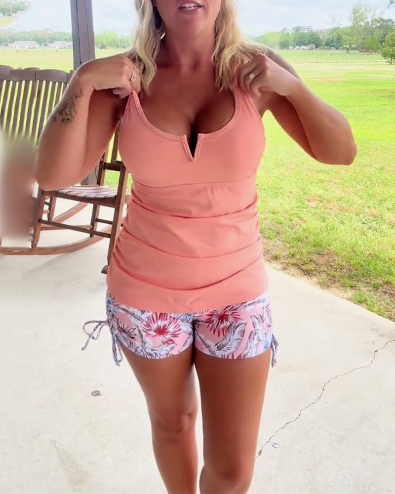 Badeanzug Ärmellose Weste Boxershorts