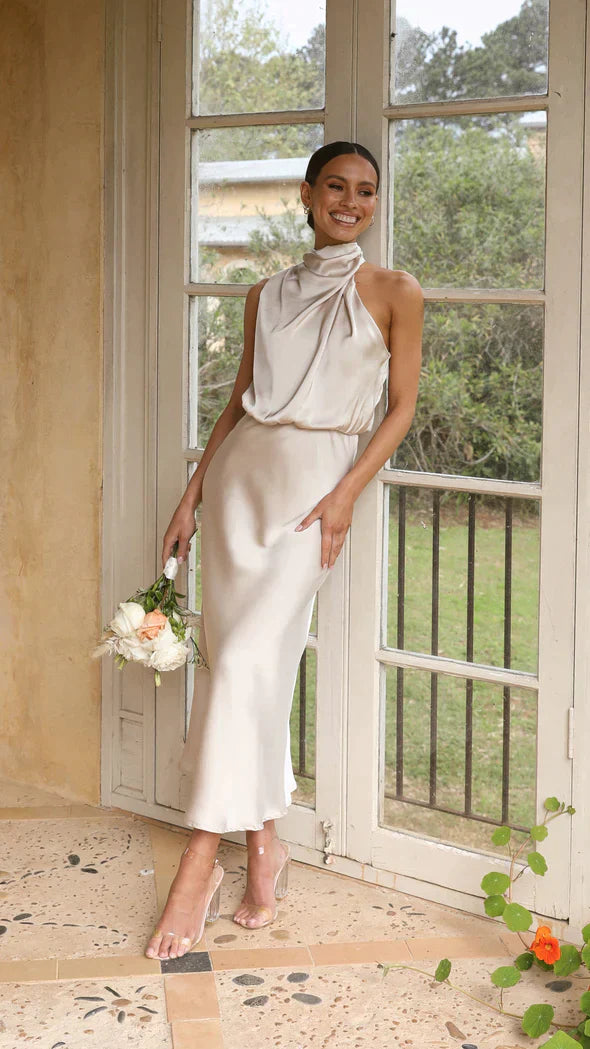Elegantes Neckholder-Kleid für Damen