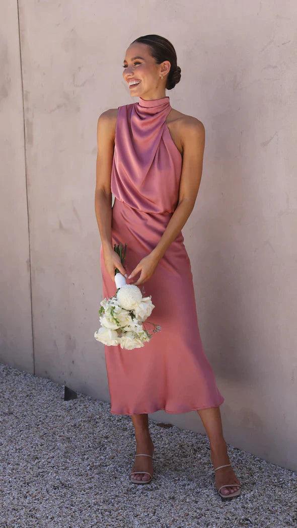 Elegantes Neckholder-Kleid für Damen