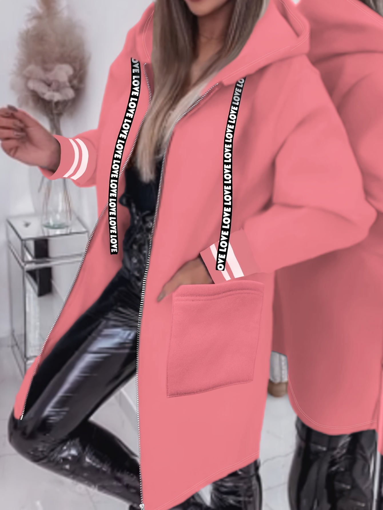 Nicola – Langärmelige Jacke Mit Seitentaschen