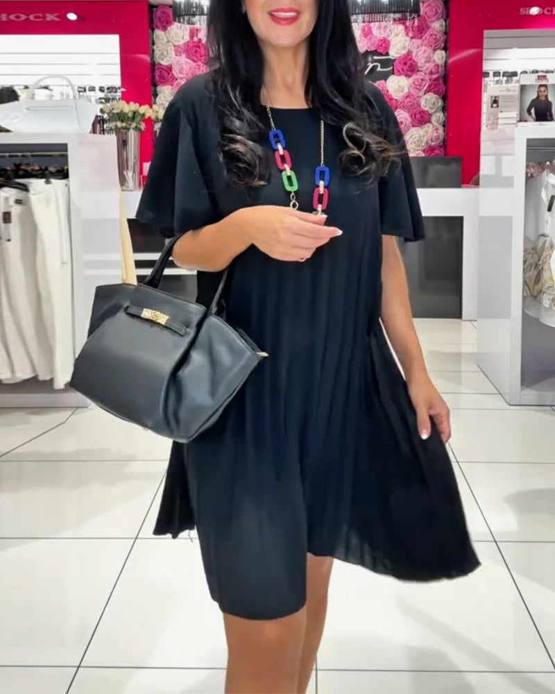 Kleid modisch Street plissiert