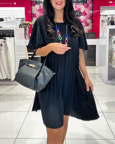 Kleid modisch Street plissiert