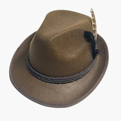 Bayerischer Hut mit Feder für Unisex – Oktoberfest 2025