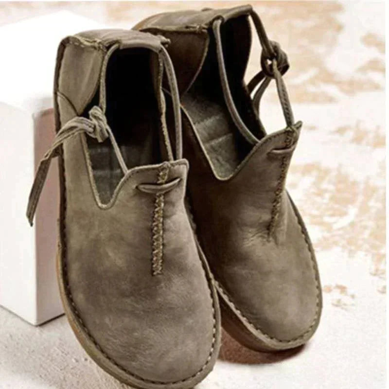 Heidi-Mode | Modische Wildlederschuhe mit Rutschfester Sohle für Komfort