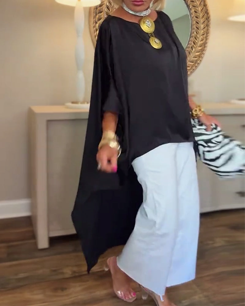 Bluse casual mode unregelmäßige lose