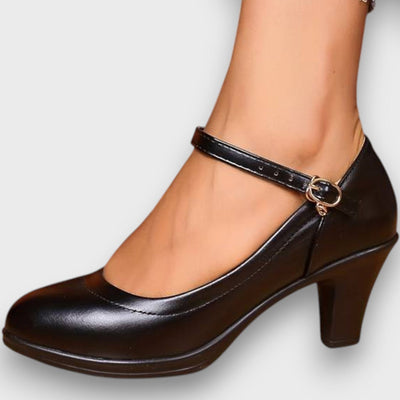 Marlena – Klassische Mary Jane Pumps mit Blockabsatz