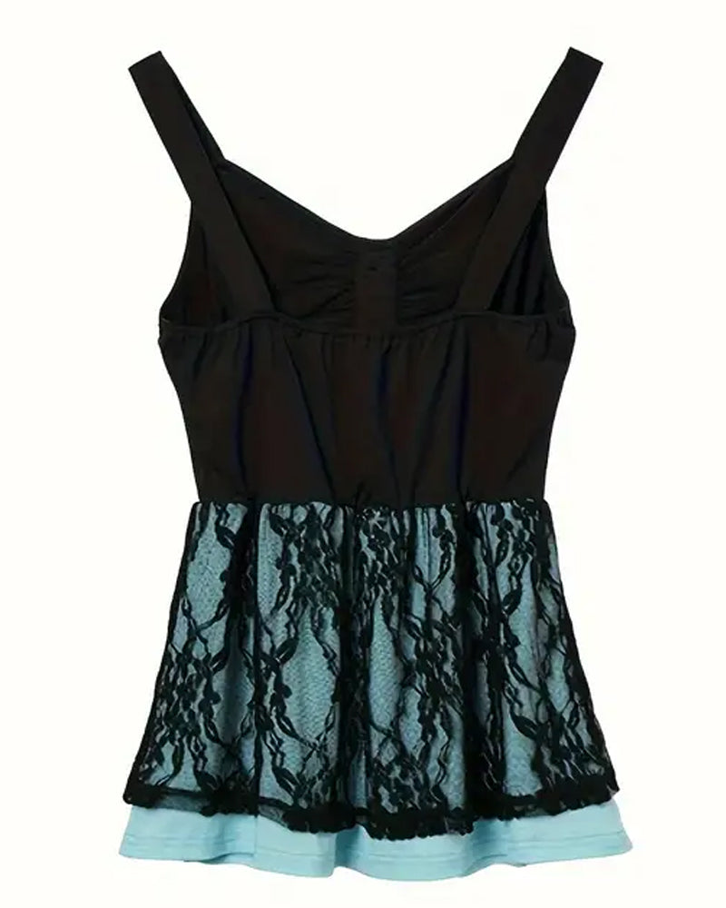 Cami Top Mode Hosenträgerdruck