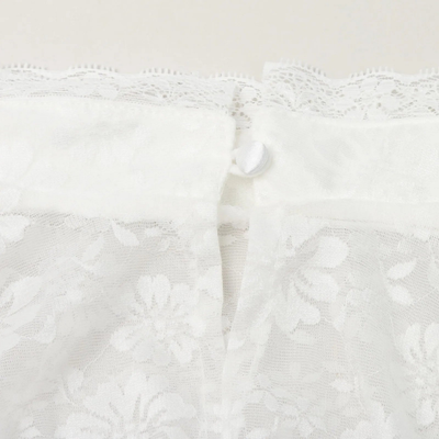 Damen Hochgeschlossene Weiß Oktoberfest Dirndl Bluse