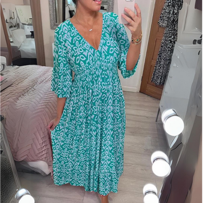 YARA® | SOMMERKLEID MIT V-AUSSCHNITT