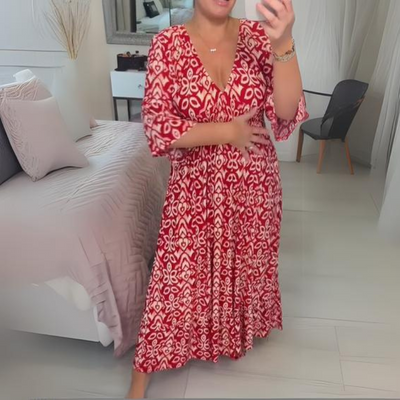 YARA® | SOMMERKLEID MIT V-AUSSCHNITT