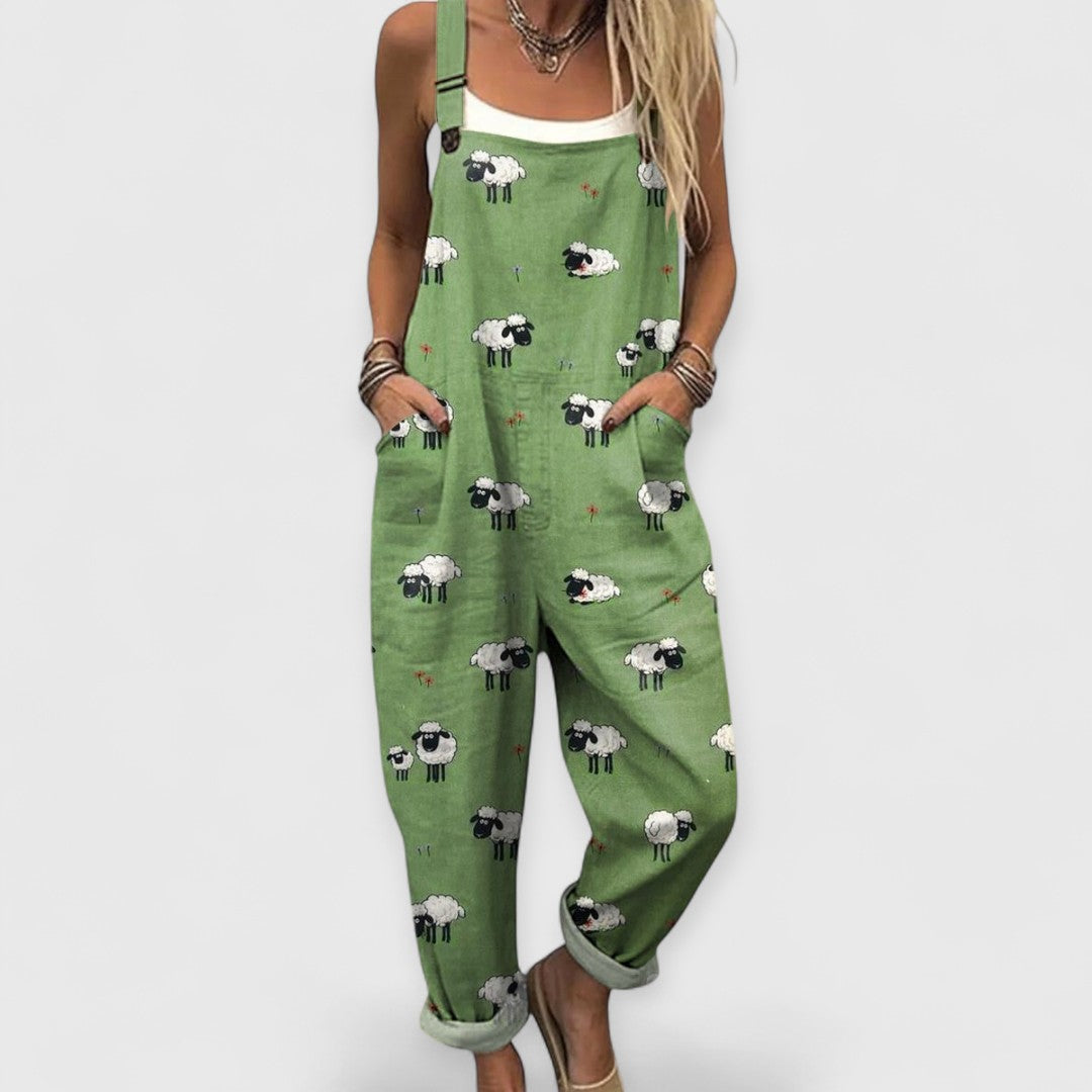 Helen | Damen Jumpsuit mit weitem Bein