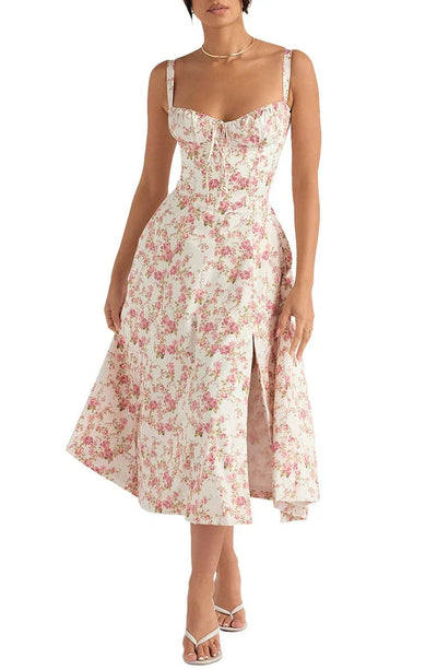 Midikleid ohne Ärmel Rosea