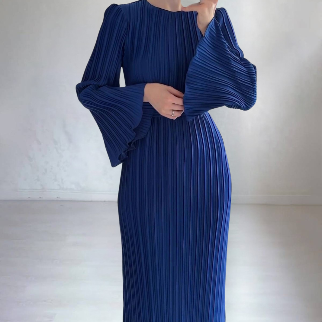 BABETTE - LANGES PLISSEE-KLEID