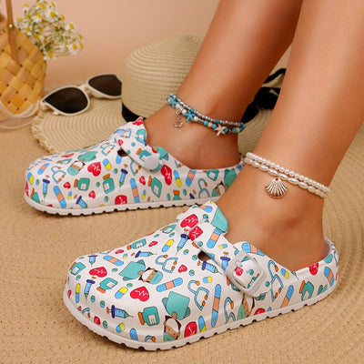 Heidi-Mode | Atmungsaktive und Leichte Rutschfeste Clogs