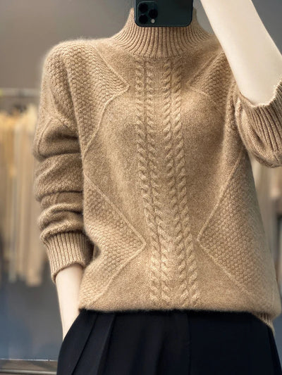 UTE - STRICKPULLOVER MIT HOHEM KRAGEN