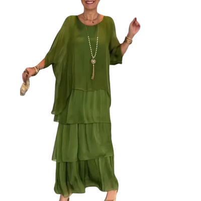 Elegantes Mehrlagiges Maxikleid für Damen