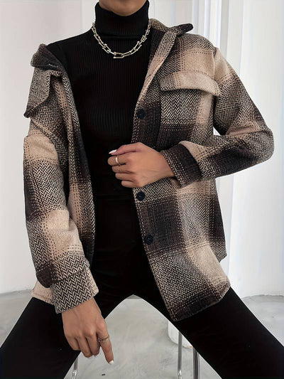 Stylischer Karierte Jacke für Damen