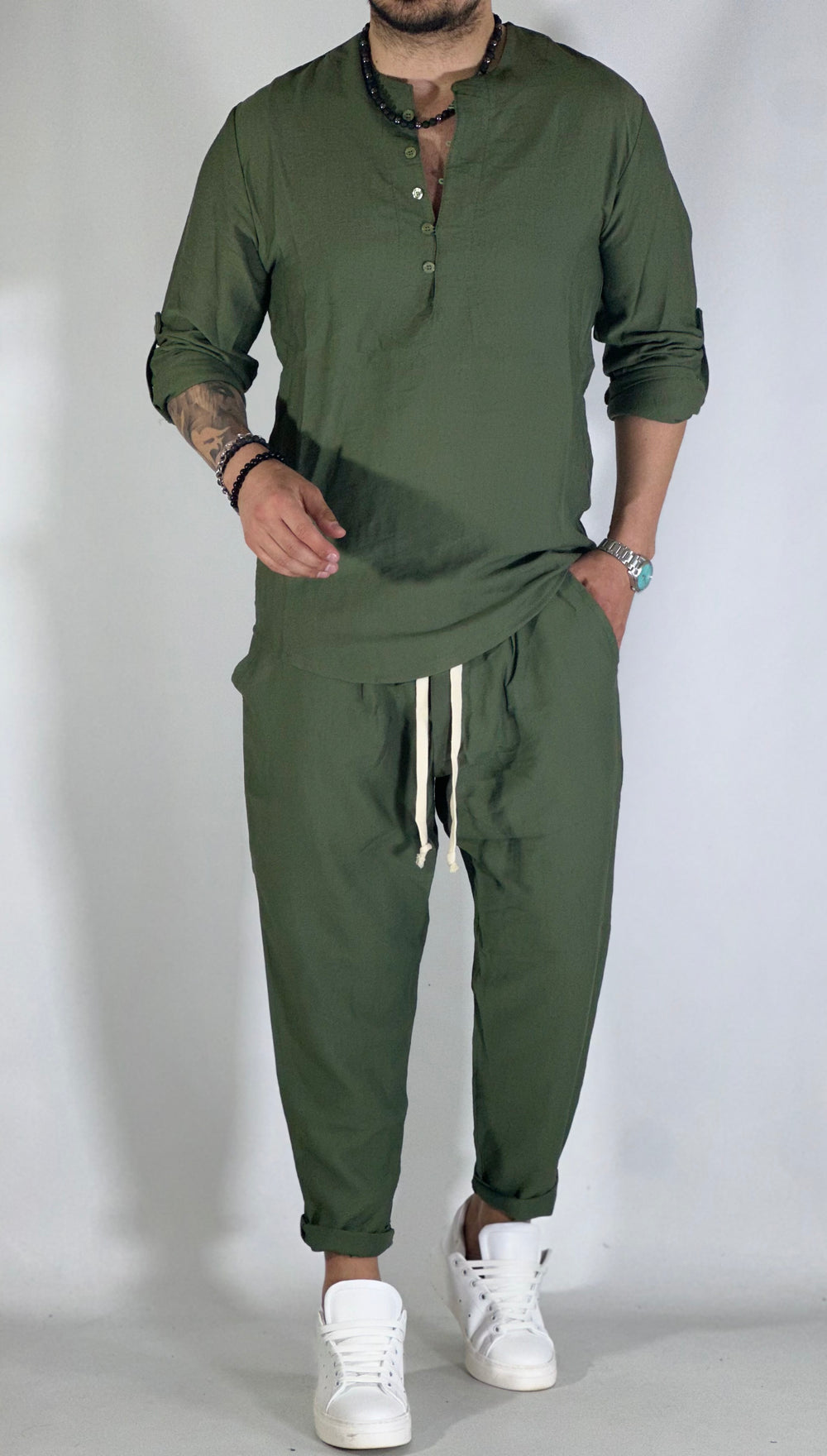 ADEMARO – HEMD UND HOSENSET IM JAPANISCHEN STIL