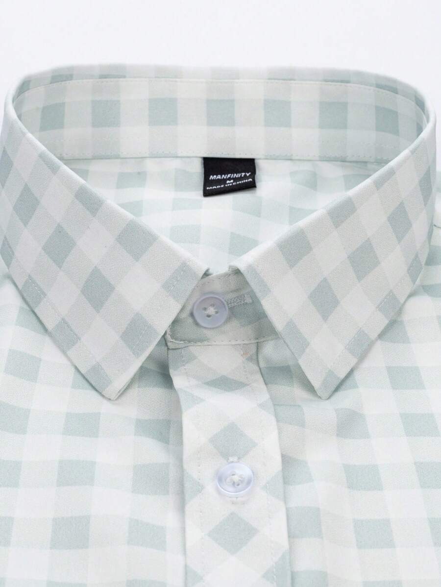 Oktoberfest Karohemd Herren – Kurzarm Trachtenhemd in Rot-Weiß