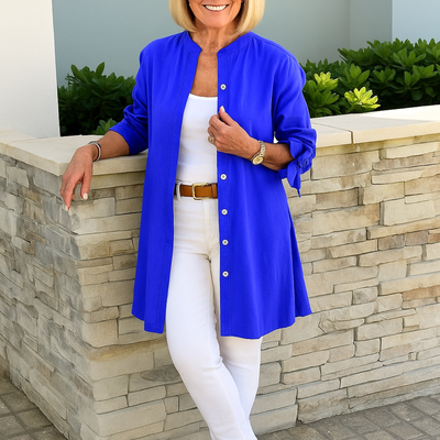 LOUISE | EFFEN BLUSE MIT SCHLEIFENÄRMELN