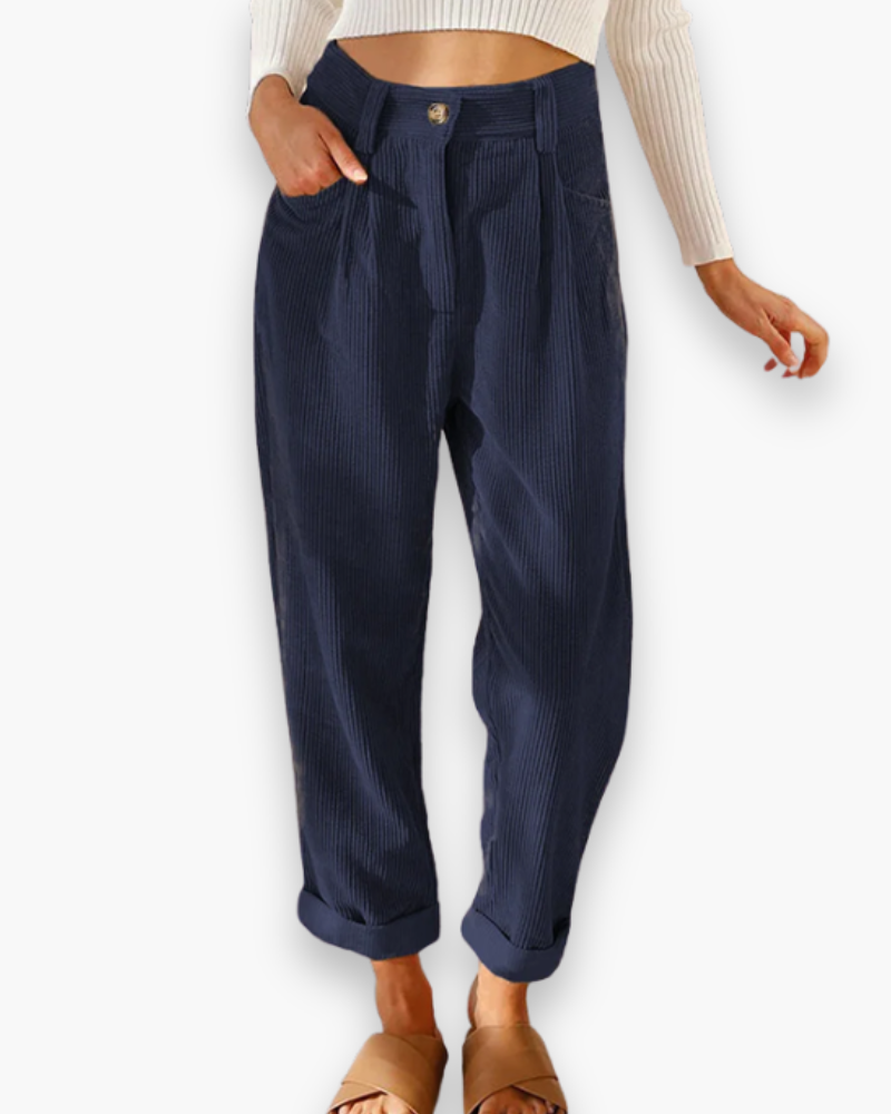 Damen Lässige Stoffhose | Bequeme Passform