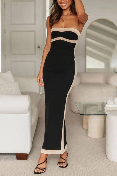 Lillia - Wickelkleid mit Schlitz am Dekolleté