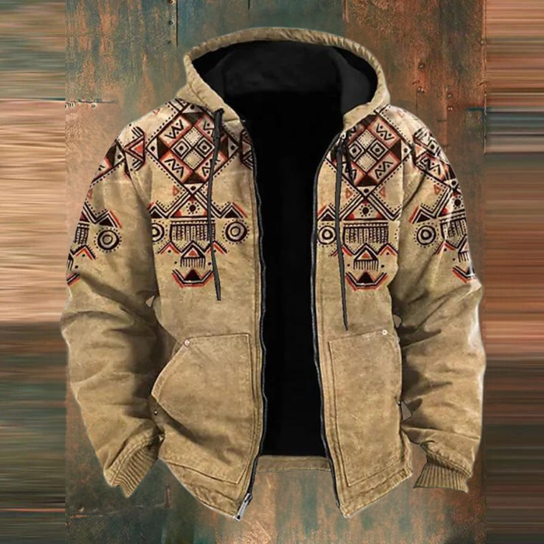 Kapuzenjacke mit Reißverschluss für Männer