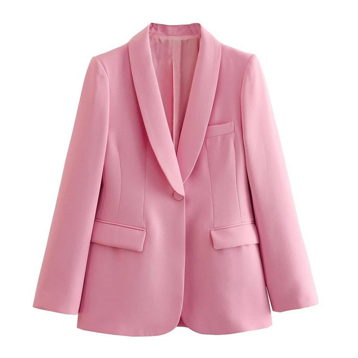 Rosa Blazer und Hosen Set für Frauen