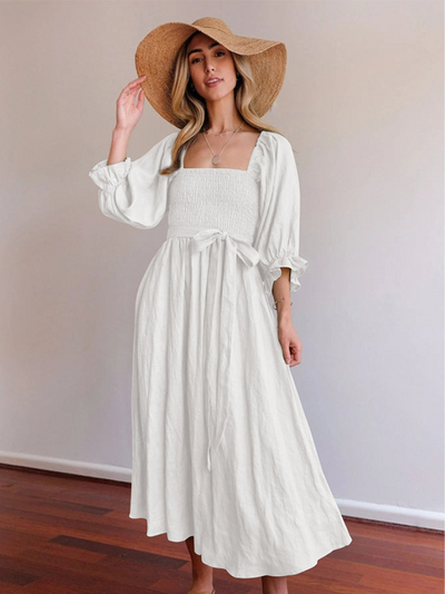 ANNA | KLEID MIT VOLANTSÄRMELN