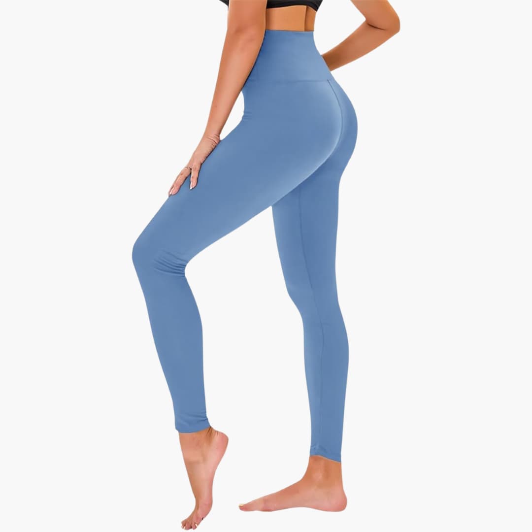 Damen Leggings mit Leopardenmuster und hohem Bund