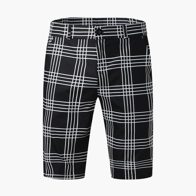 Herren Shorts mit Karomuster und Seitentaschen für Sommer
