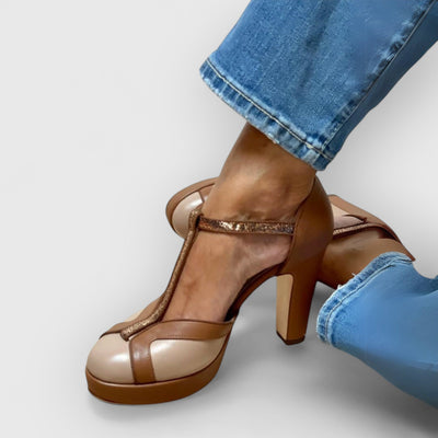 NYRA | Orthopädische Retro-Heels mit Plateau