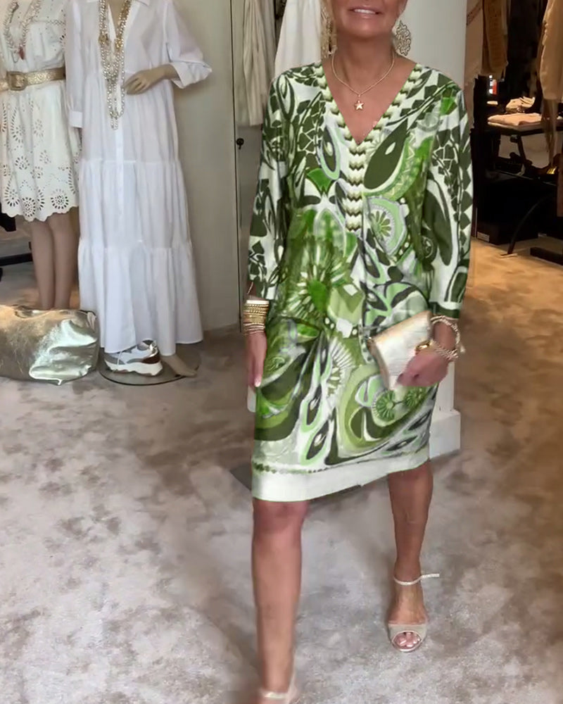 Marianne - Kleid mit Vintage-Druck