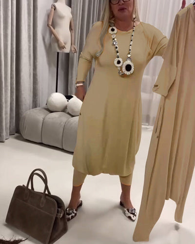 Overall einfarbig langärmelig lässig