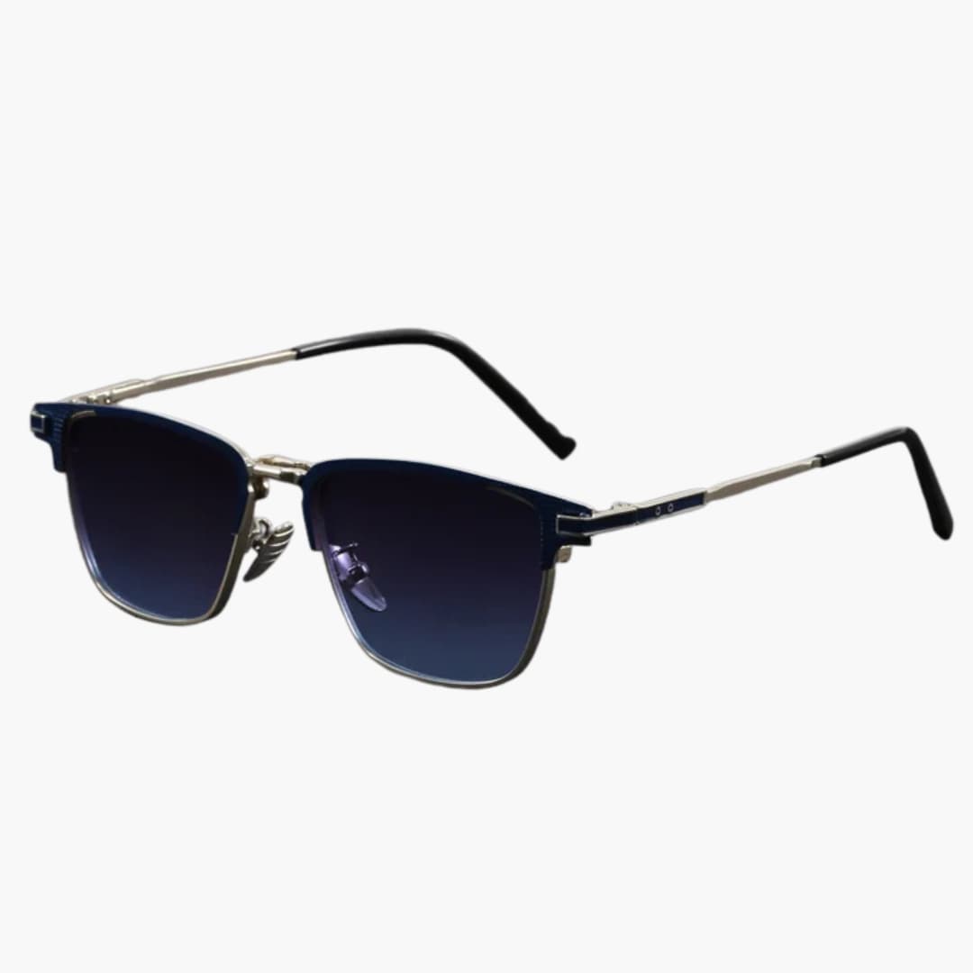 Damen Sonnenbrille mit eckiger Titanfassung und Polarisierung